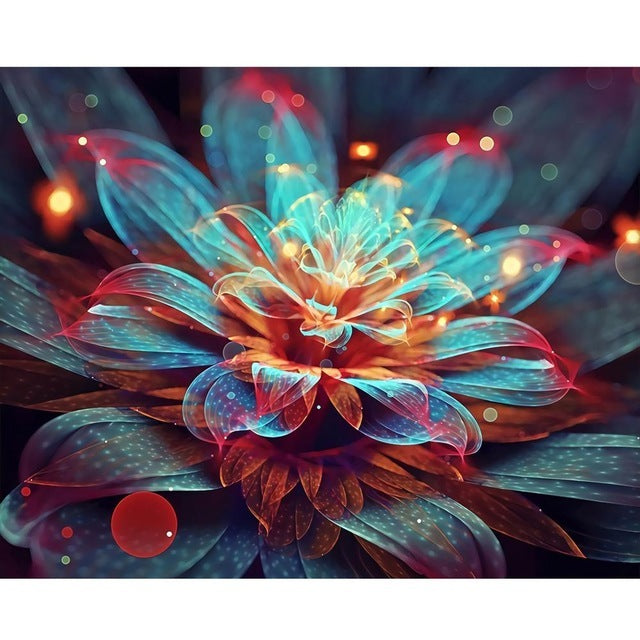 Painting By Numbers - Kids Colourful Flowers