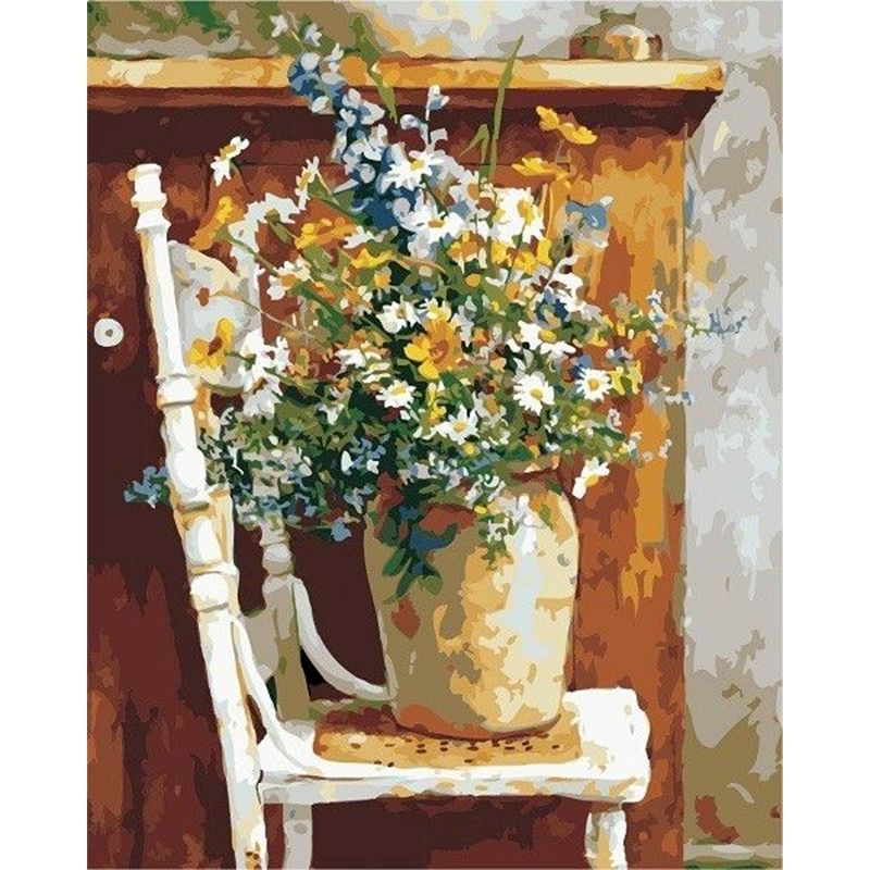 Painting By Numbers - Kids Colourful Flowers