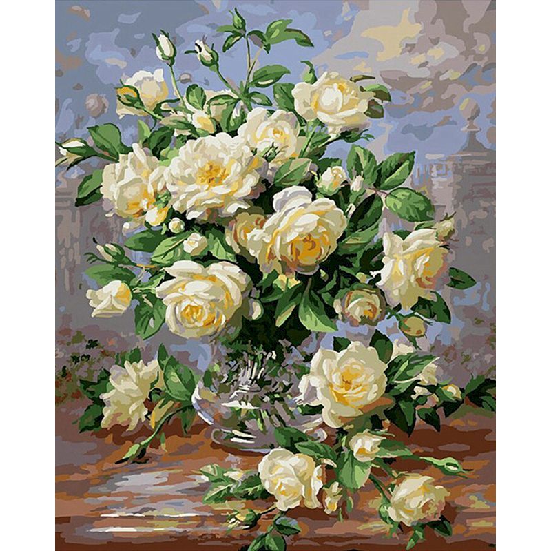 Painting By Numbers - Kids Colourful Flowers