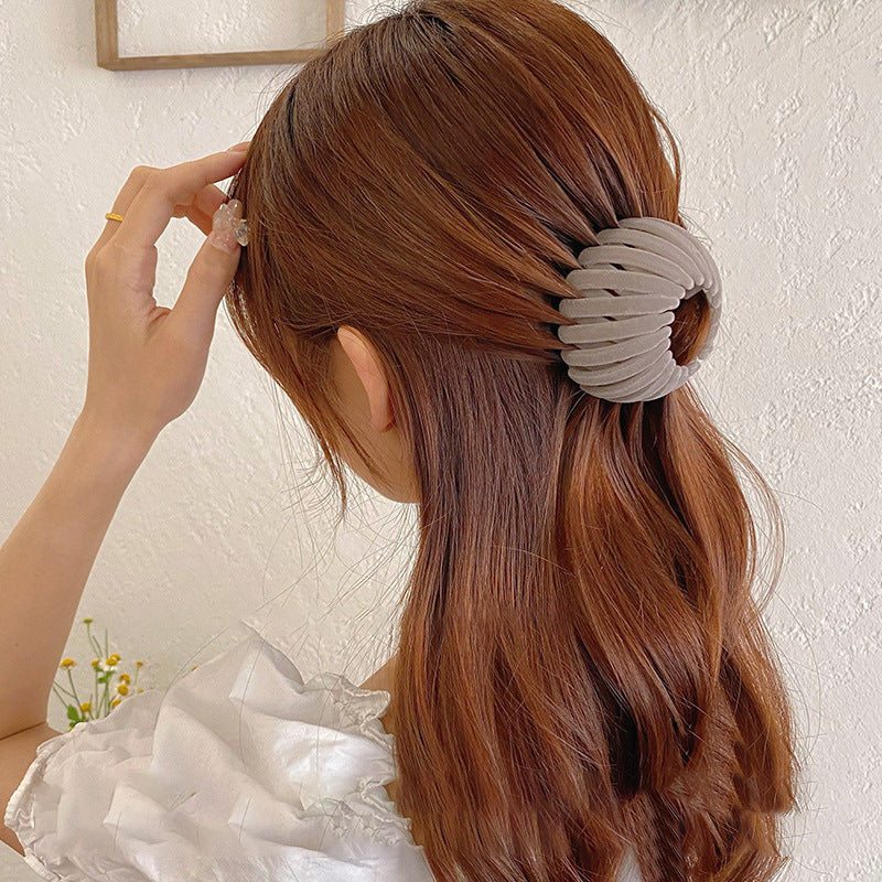 Women Hollow Hair Circle - High Horsetail Artifact Fixed Coiler Hairpin