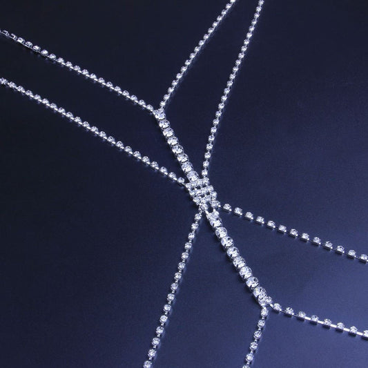 Close-up of rhinestone embellishments on a dark background