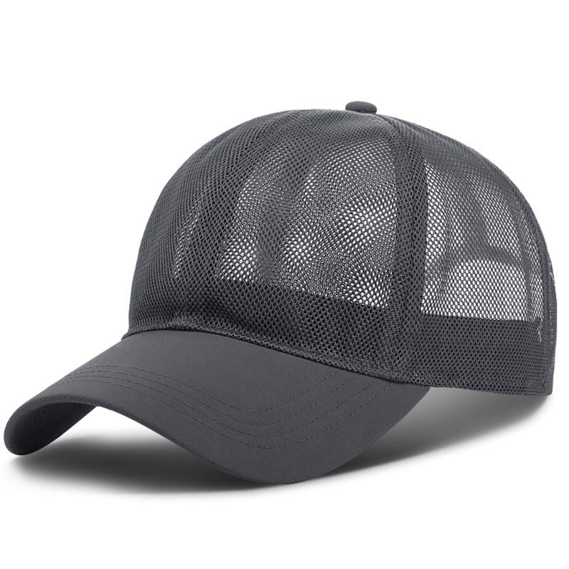 Breathable Mesh Flat Cap Unisex Baseball Hat
