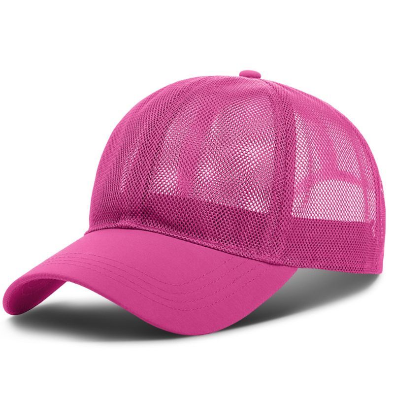 Breathable Mesh Flat Cap Unisex Baseball Hat