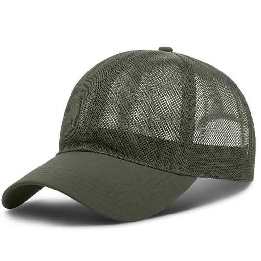 Unisex Breathable Mesh Flat Cap for Summer