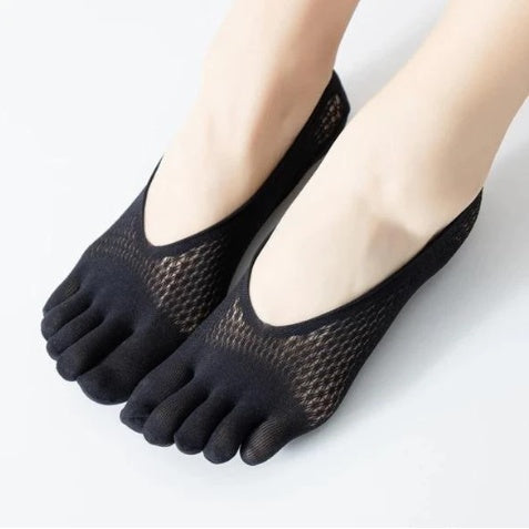 Women's Velvet Five Toe Socks - Breathable & Sweat-Absorbing