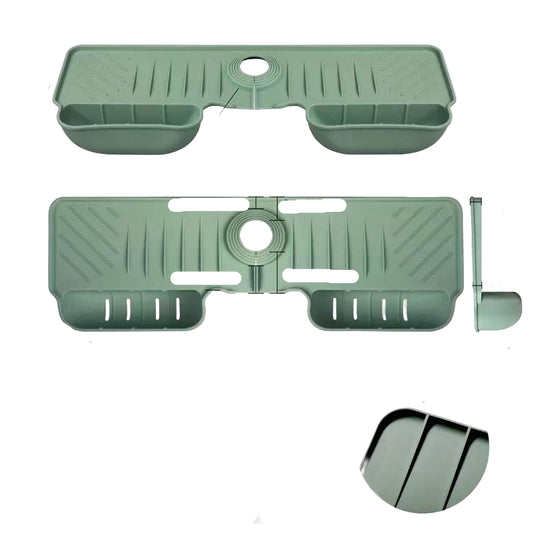 Silicone Splash-proof Water Draining Pad Kitchen Bathroom Faucet Mat