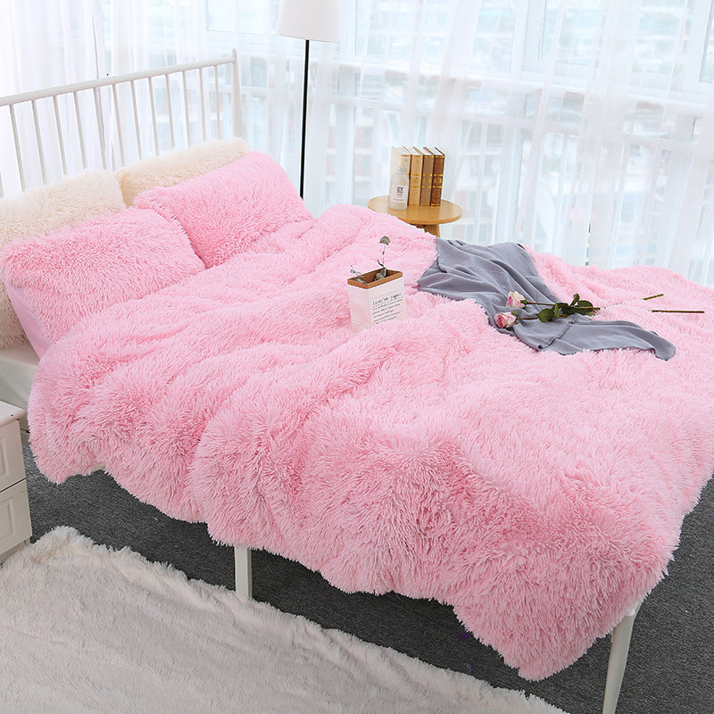 Three piece Plush bed sheet set