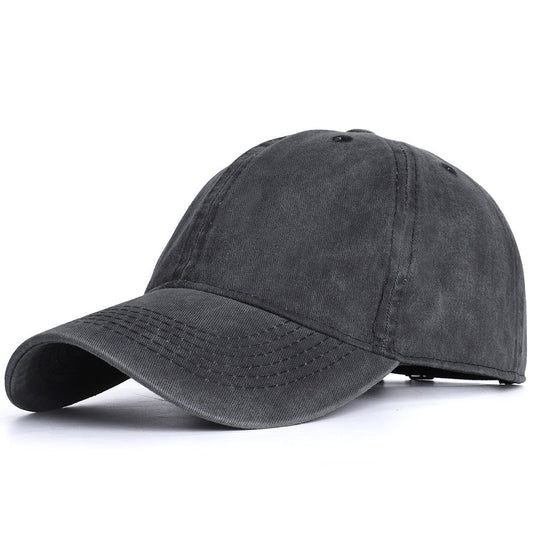 Unisex Washed Cotton Distressed Baseball Cap