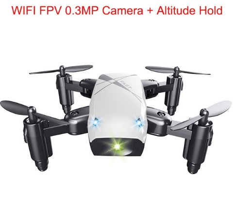 Micro Foldable RC Drone - 3D Bearing Steering Wheel Remote Control Quadcopter