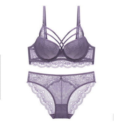 Elegant Women's Lace Bra Set – Luxurious and Comfortable