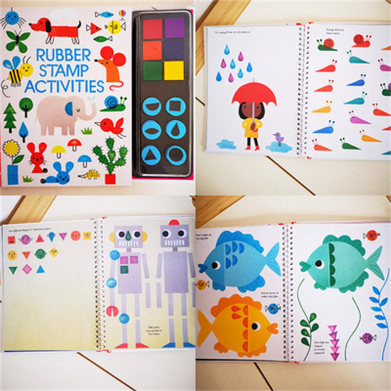Kids Stamp Game Finger Coloring Book