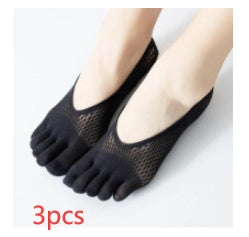 Women's Velvet Five Toe Socks - Breathable & Sweat-Absorbing