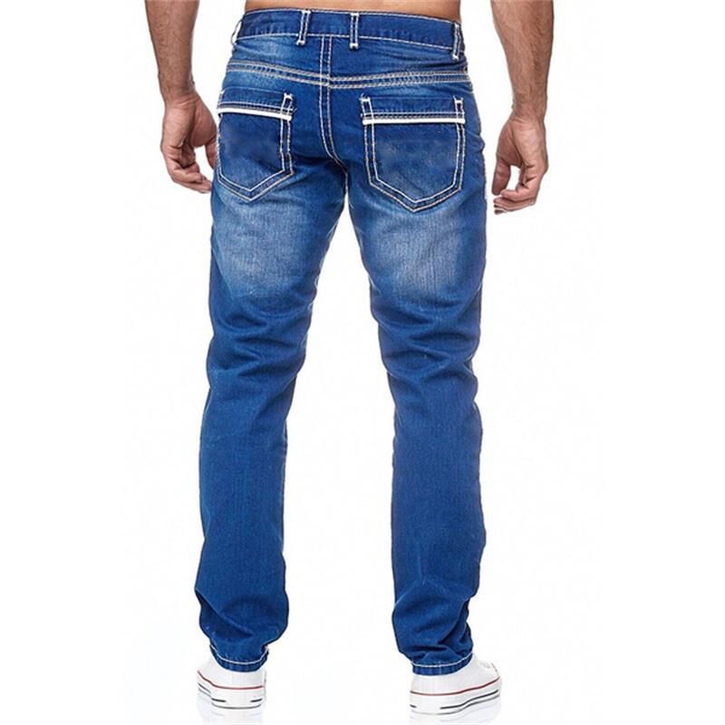 Men's Jeans with Pockets - Straight Pants