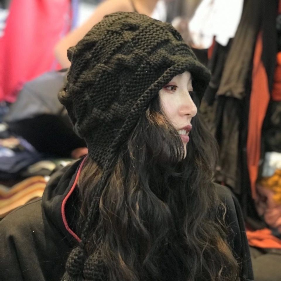 Literary And Artistic Personality Warm And Western Goddess Fan Wool Hat