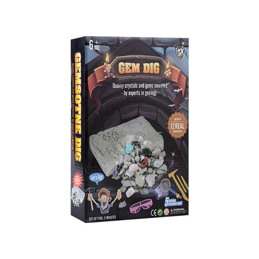 Gem Dig Kit Dig Up 17 Gems STEM Science & Educational Toys Make Great Kids Activities