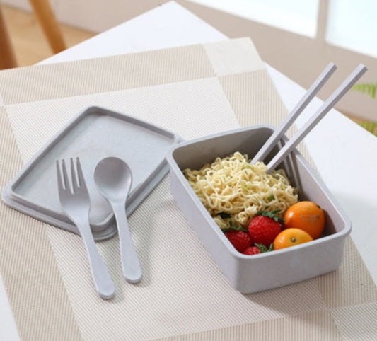 Bamboo Fragrant Lunch Box - 600ML Microwave Oven Bento