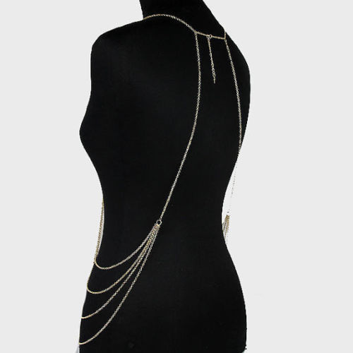 Pearl Body Chain Jewelry - Elegant Alloy Necklace for Women