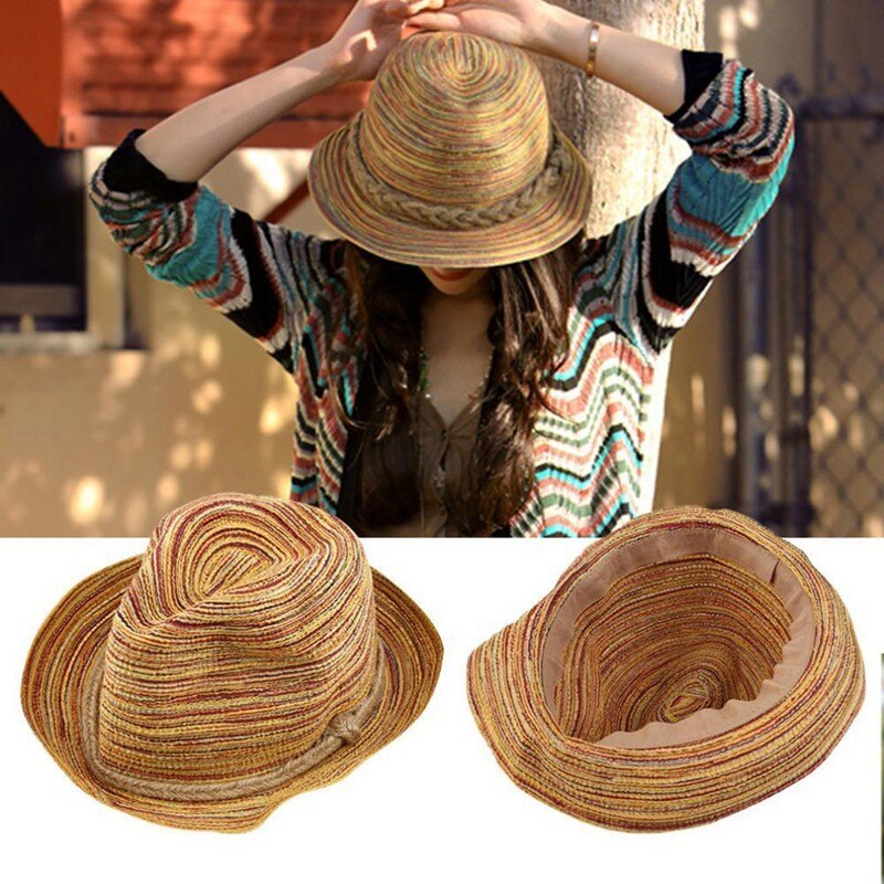 Colorful Foldable Parent-Child Beach Hat