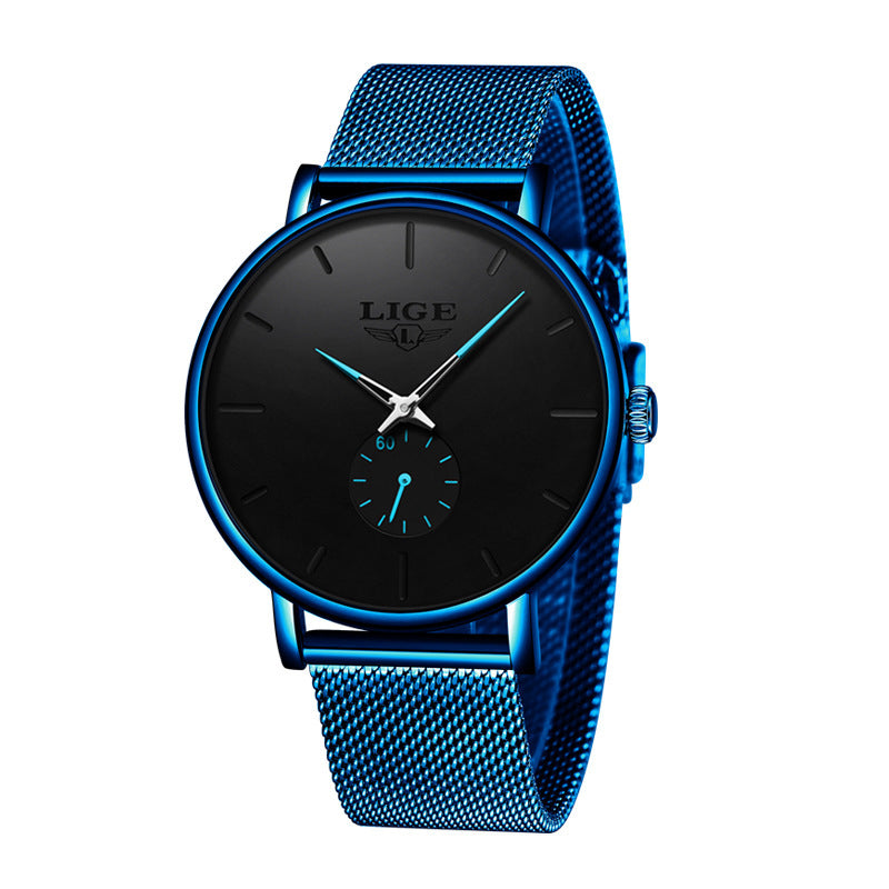 Thin Multifunctional Waterproof Quartz Watch