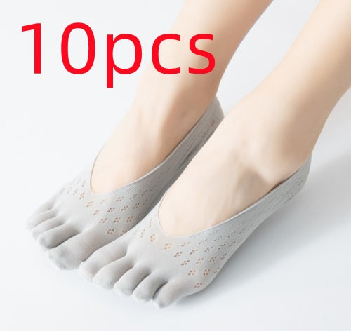 Women's Velvet Five Toe Socks - Breathable & Sweat-Absorbing