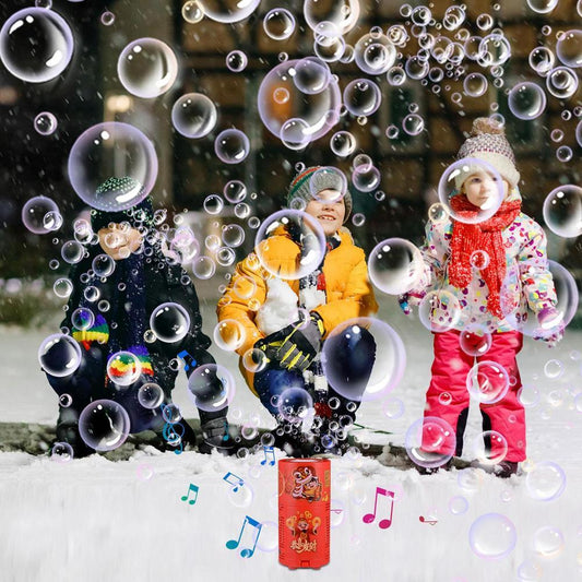 Automatic Fireworks Bubble Machine with Lights & Sounds - Perfect for Kids' Outdoor Fun!