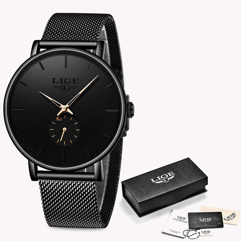 Thin Multifunctional Waterproof Quartz Watch
