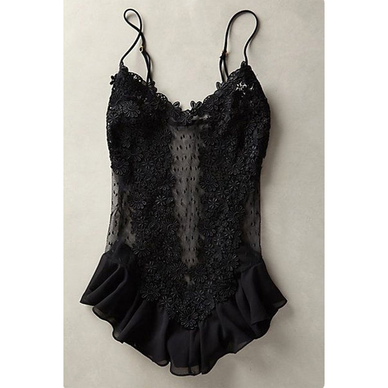 Elegant Lace Slipping Dress – Temptation in Style