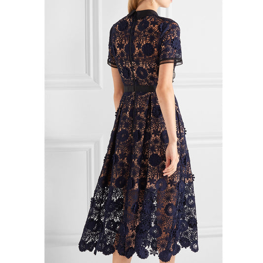 Short sleeve long dress