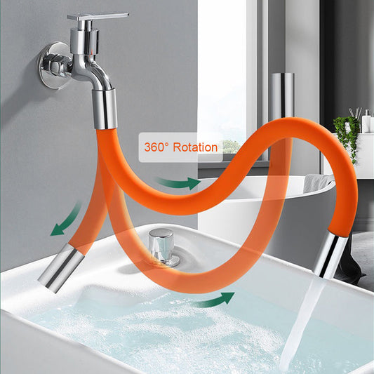 Faucet Extension Extender - 360° Rotatable Splash-Proof Universal Tube for Wash Basin