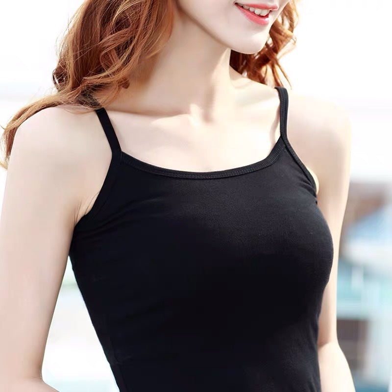 Pure color female wear cotton sling outside