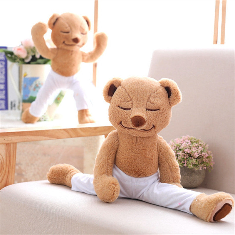 40cm Creative Yoga Bear Plush Toy