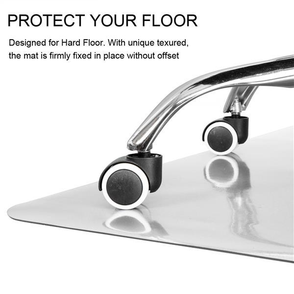 PVC Frosted Floor Protection Pad Without Nails, Rectangular, 90x120x0.2cm