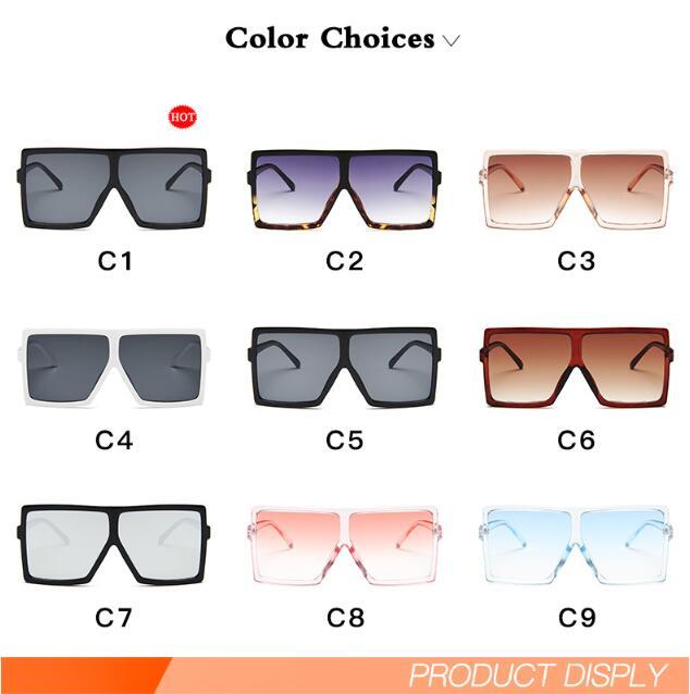 Oversized Square Sunglasses for Women