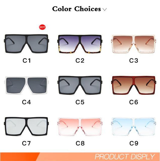 Oversized Square Sunglasses for Women