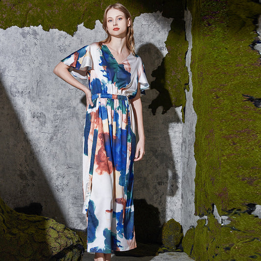 Silk like summer home wear