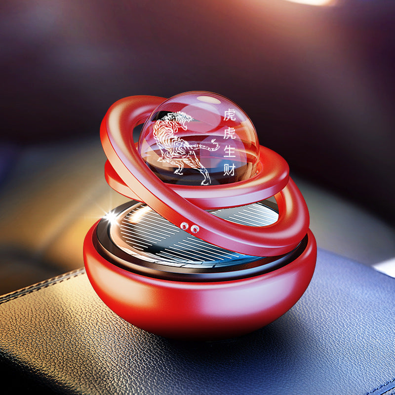 Solar Rotating Car Aroma Decoration