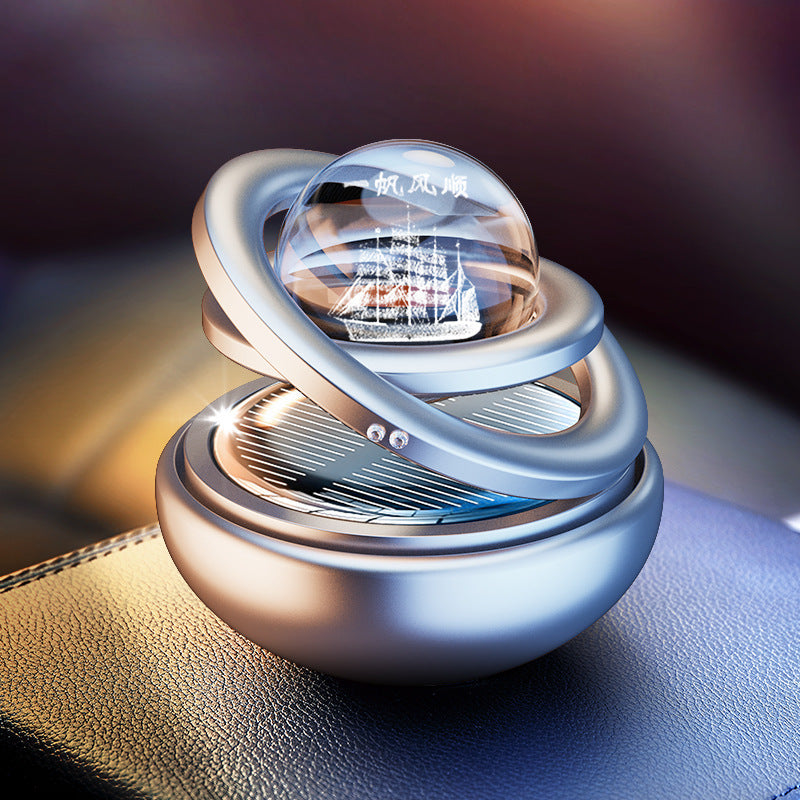 Solar Rotating Car Aroma Decoration