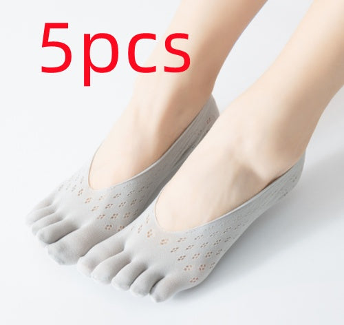 Women's Velvet Five Toe Socks - Breathable & Sweat-Absorbing