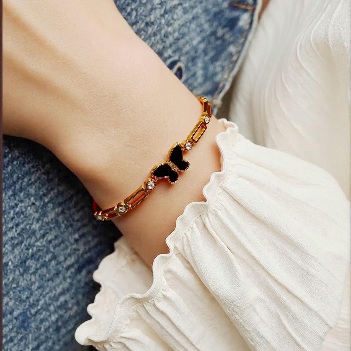 Lxalry Gold Electroplated Pure Iron Cuff Bracelet Handmade Minimalist Jewelry For Women Luxury Everyday Formal Wear Essential With Secure Comfort Fit