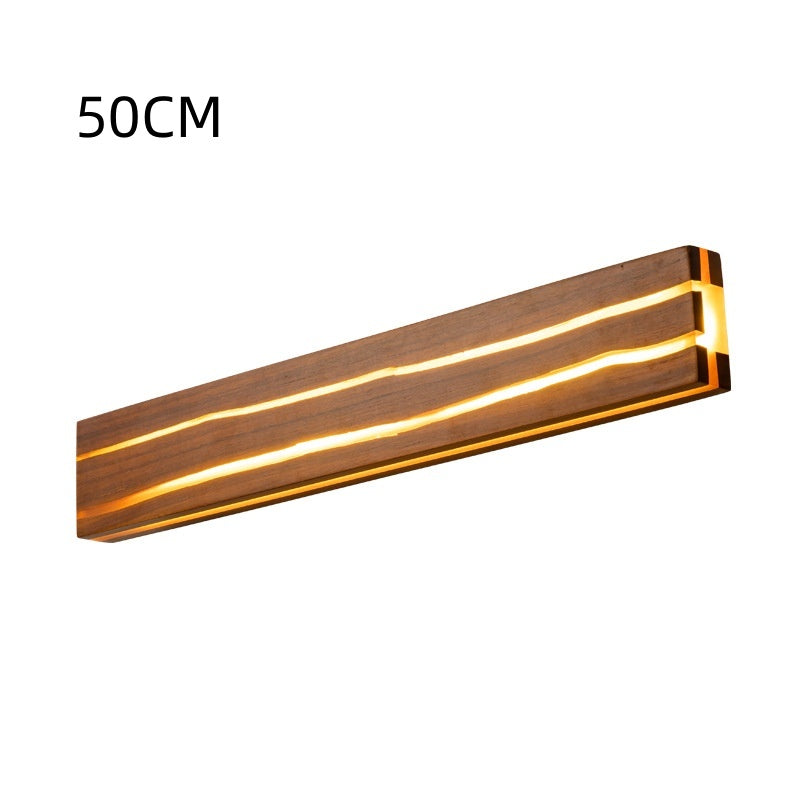 Solid Wood Crack Creative Wall Lamp Background Wall LED Strip Wall Lamp