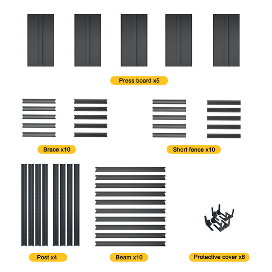 Adjustable Heavy Duty Metal Shelving Unit - 5-Tier Storage Shelves (2000LBS Load Capacity)