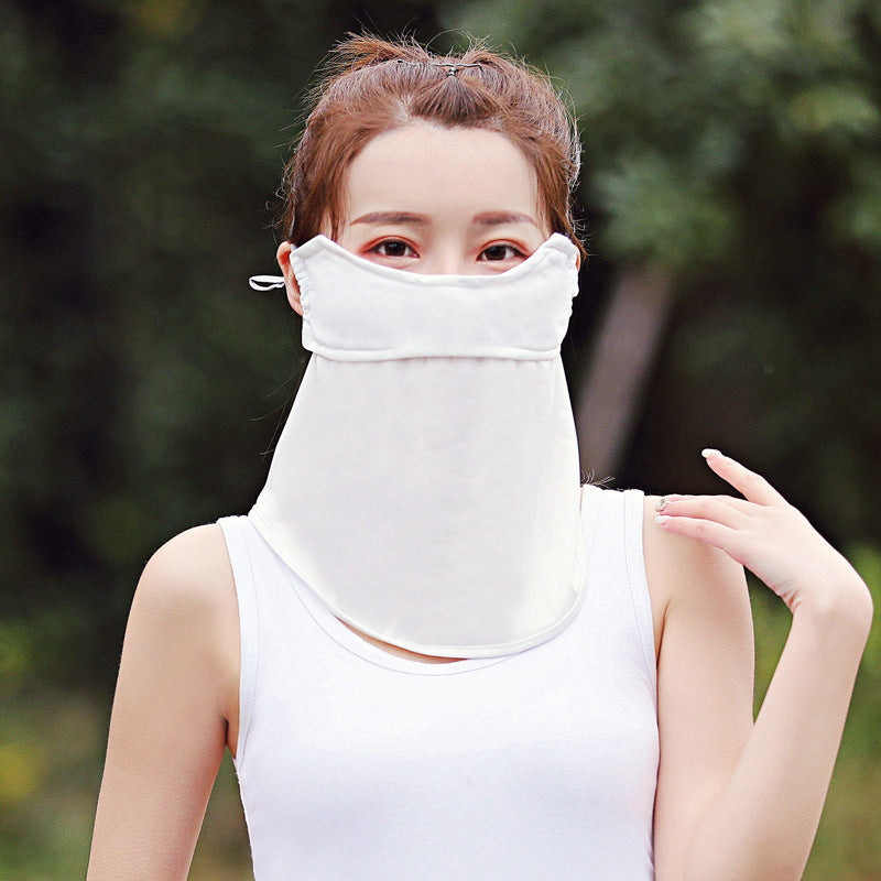 Women's Ice Silk Sunscreen Mask Scarf