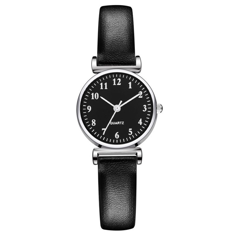 Small Simple Student Quartz Watch with Thin Strap