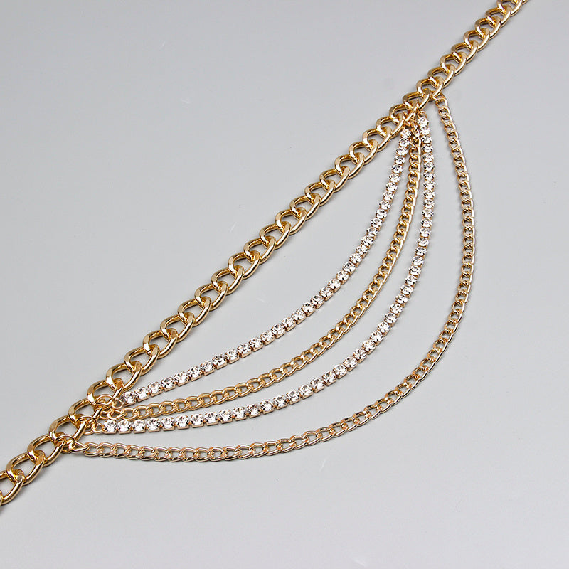 Summer Jewelry Hot Pants Chain - Multilayer Gold Waist Chain