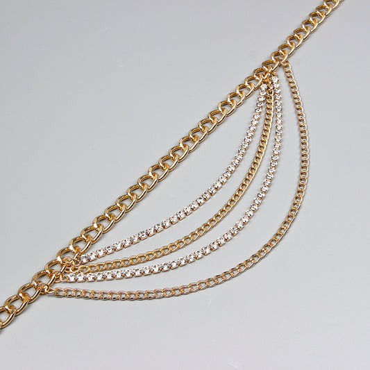 Summer Jewelry Pants Chain - Multilayer Gold Waist Chain