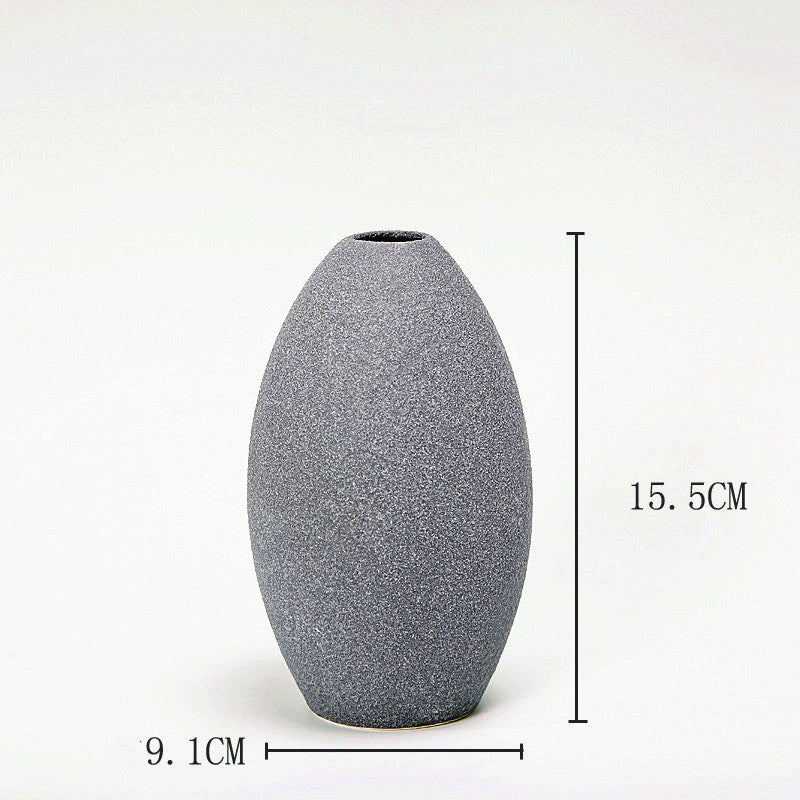 Frosted Glaze Ceramic Vase for Dried Flowers