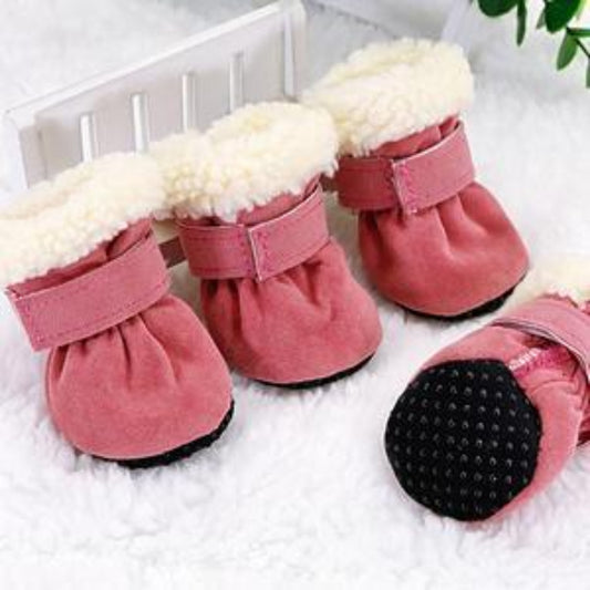 Waterproof Winter Dog Boots - Anti-Slip Footwear for Small Dogs