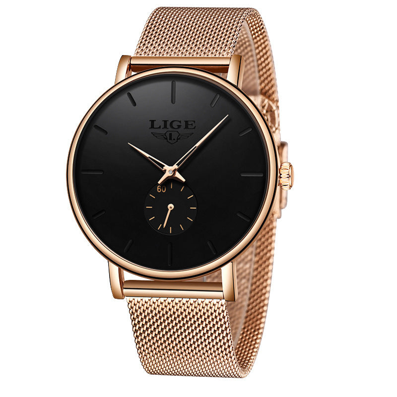 Thin Multifunctional Waterproof Quartz Watch