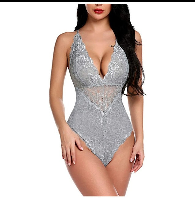 European and American Lace Lingerie – Elegant One-Piece Design