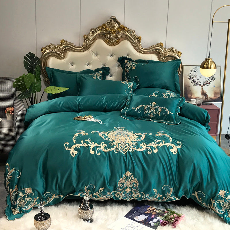 Four-piece Bed Full Cotton Pure Sheet Style Luxury